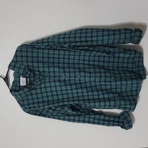 Goodfellow Mens XL Green Long Sleeve Button Down Flannel